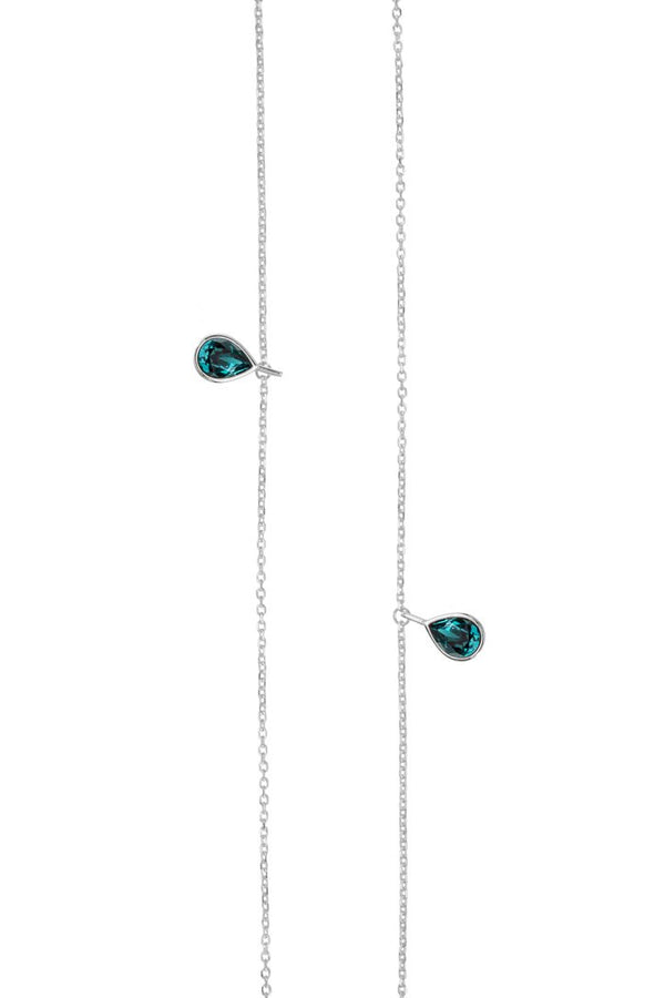 Courage Silver Green Necklace