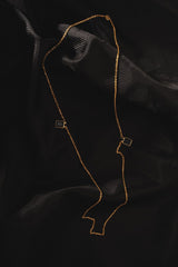 Inner Strength Gold Blue Necklace