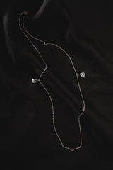 Courage Silver Blue Necklace