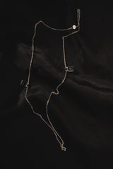 Inner Strength Silver Blue Necklace
