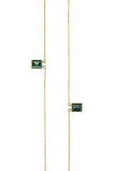 Inner Strength Gold Green Necklace