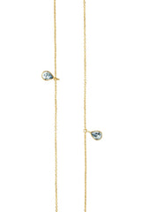 Courage Gold Blue Necklace