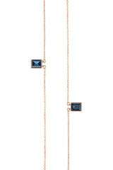Inner Strength Rose Gold Blue Necklace